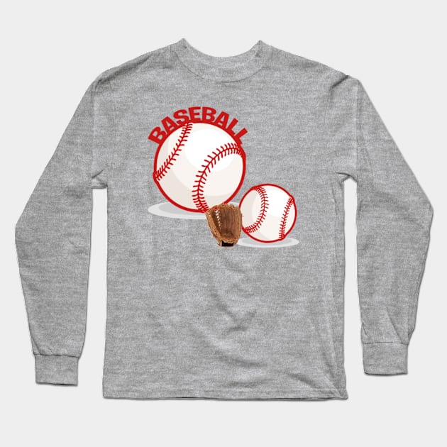 Baseball Long Sleeve T-Shirt by teedesign20